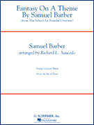 Fantasy on a Theme by Samuel Barber Concert Band sheet music cover